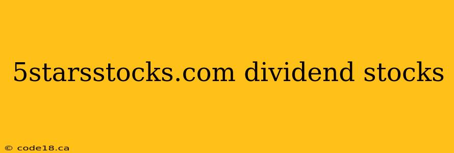 5starsstocks.com dividend stocks