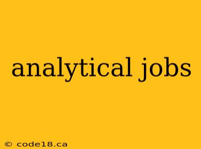 analytical jobs