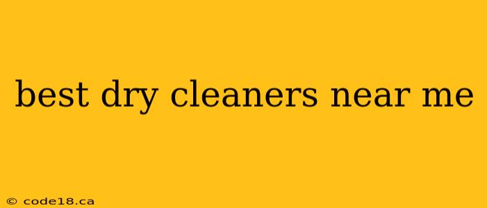 best dry cleaners near me