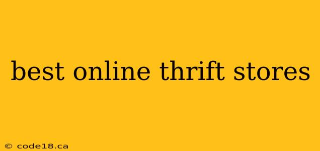 best online thrift stores