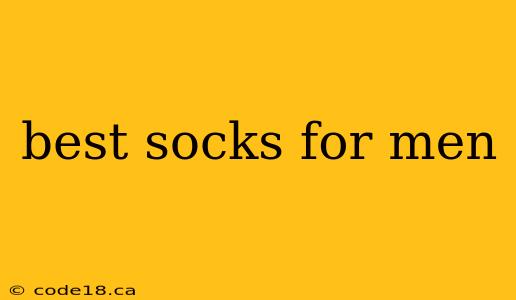 best socks for men