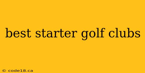 best starter golf clubs