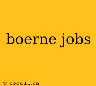 boerne jobs