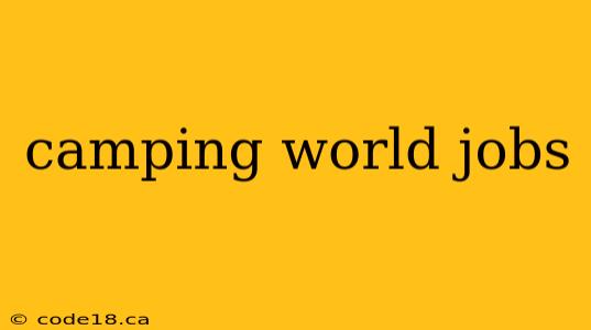 camping world jobs