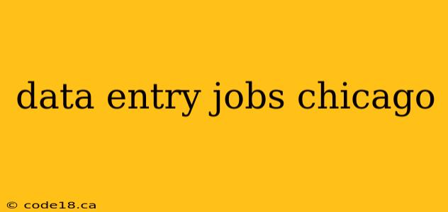 data entry jobs chicago