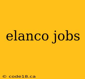 elanco jobs