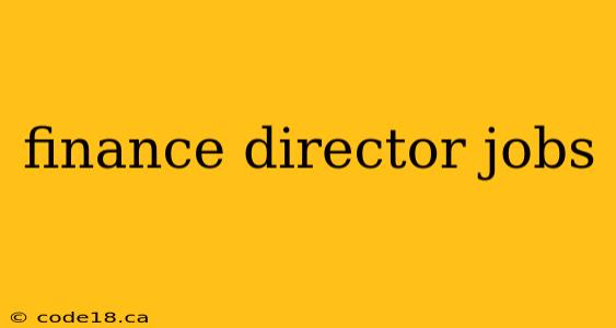 finance director jobs