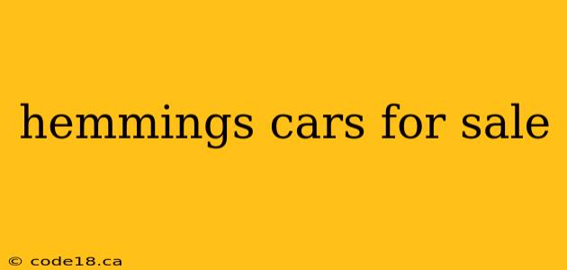 hemmings cars for sale