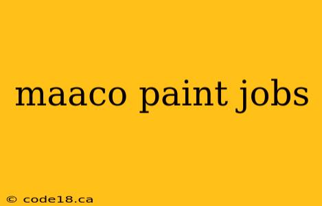 maaco paint jobs