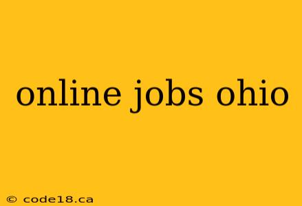 online jobs ohio