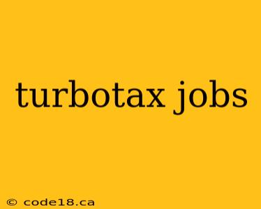 turbotax jobs