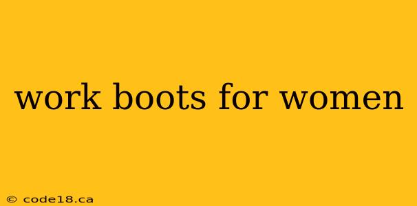 work boots for women